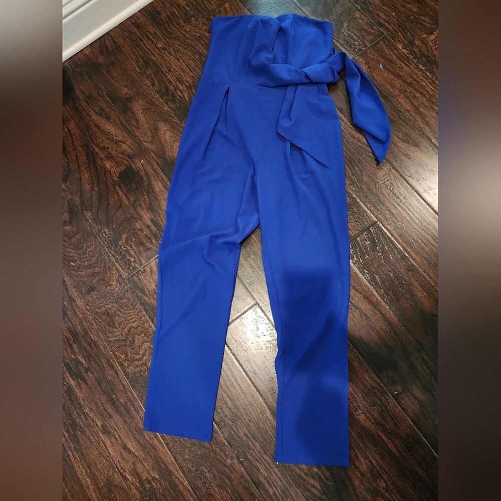 Poetry Royal Blue Jumpsuit Sz Large